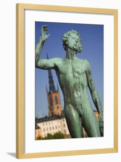 Sangen Statue at Stadhuset-Jon Hicks-Framed Photographic Print