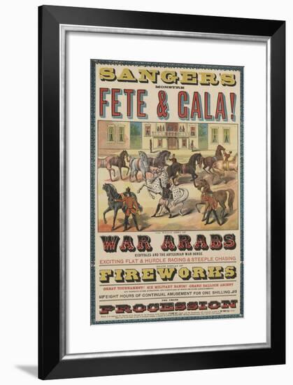 Sanger's Fete and Gala-null-Framed Giclee Print