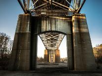 Large Weathered Concrete Frames under Bourne Bridge on Cape Cod-Sanghwan Kim-Photographic Print