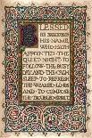 'Illuminated manuscript to illustrate Walter Scott's The Talisman', c1830-Sangorski and Sutcliffe-Premier Image Canvas