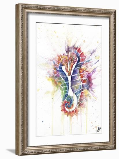 Sanguine Seahorses-Marc Allante-Framed Giclee Print