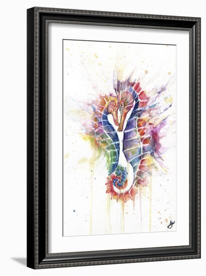 Sanguine Seahorses-Marc Allante-Framed Giclee Print