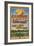 Sanibel, Florida - Orange Grove Vintage Sign-Lantern Press-Framed Art Print