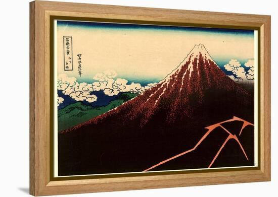 Sanka Hakuu-Katsushika Hokusai-Framed Premier Image Canvas