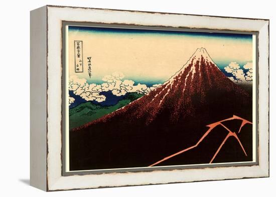 Sanka Hakuu-Katsushika Hokusai-Framed Premier Image Canvas