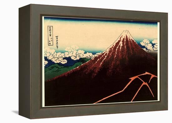 Sanka Hakuu-Katsushika Hokusai-Framed Premier Image Canvas