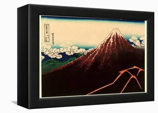 Sanka Hakuu-Katsushika Hokusai-Framed Premier Image Canvas