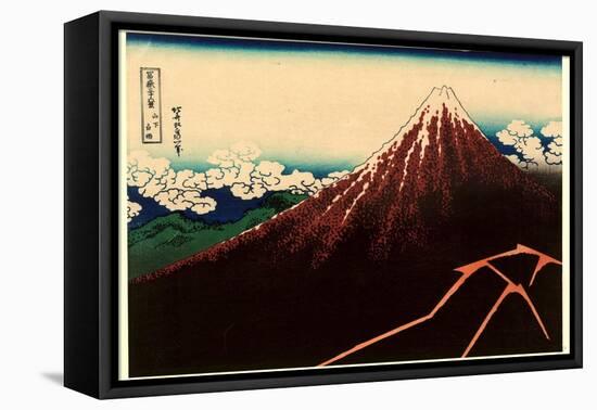 Sanka Hakuu-Katsushika Hokusai-Framed Premier Image Canvas