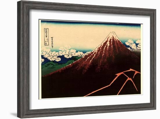 Sanka Hakuu-Katsushika Hokusai-Framed Giclee Print