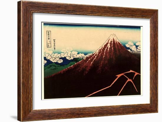 Sanka Hakuu-Katsushika Hokusai-Framed Giclee Print