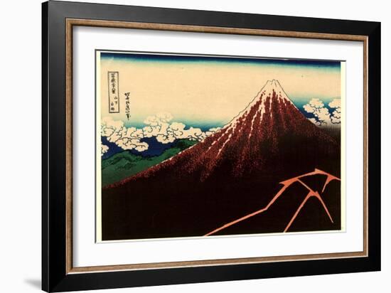 Sanka Hakuu-Katsushika Hokusai-Framed Giclee Print