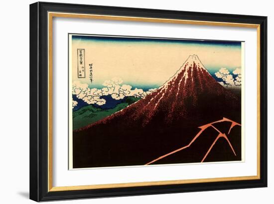 Sanka Hakuu-Katsushika Hokusai-Framed Giclee Print