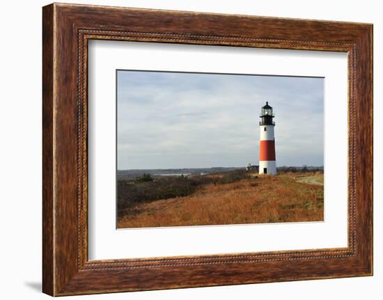 Sankaty Head Light Lighthouse, Nantucket, Massachusetts, Usa.Sankaty Head Light Lighthouse, Nantuck-Marianne Campolongo-Framed Photographic Print