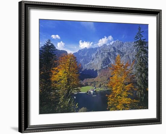 Sankt Bartholoma Church on Lake Konigssee-Walter Geiersperger-Framed Photographic Print