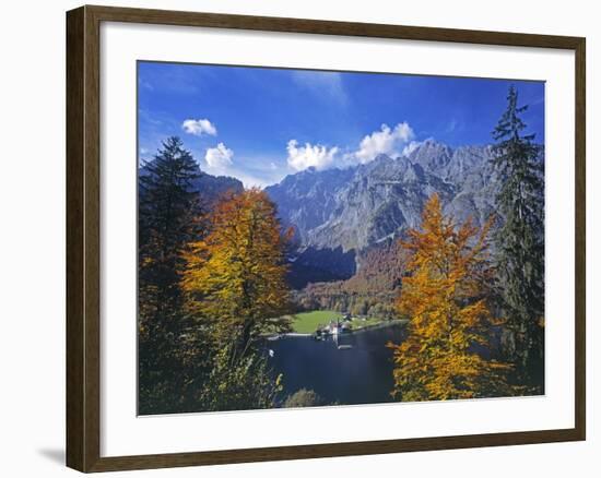 Sankt Bartholoma Church on Lake Konigssee-Walter Geiersperger-Framed Photographic Print