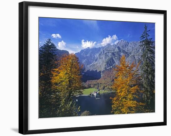 Sankt Bartholoma Church on Lake Konigssee-Walter Geiersperger-Framed Photographic Print