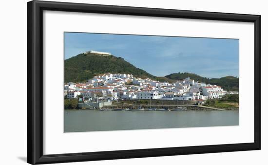 Sanlucar De Guadiana Village Seen from the Portuguese City Alcoutim, Spain, Europe-G&M Therin-Weise-Framed Photographic Print