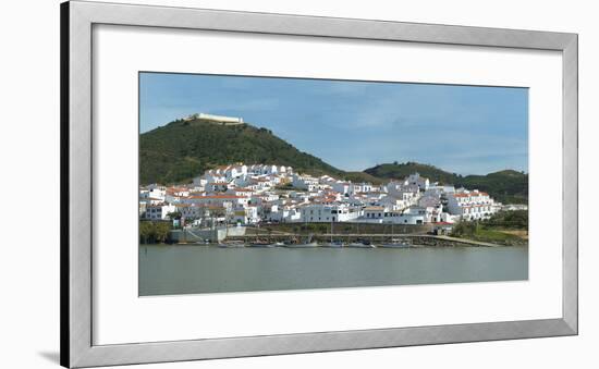 Sanlucar De Guadiana Village Seen from the Portuguese City Alcoutim, Spain, Europe-G&M Therin-Weise-Framed Photographic Print