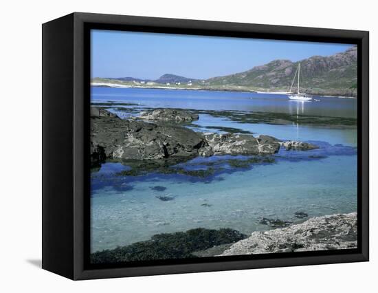 Sanna Beach from Portuairk, Ardnamurchan, Highland Region, Scotland, United Kingdom-Kathy Collins-Framed Premier Image Canvas