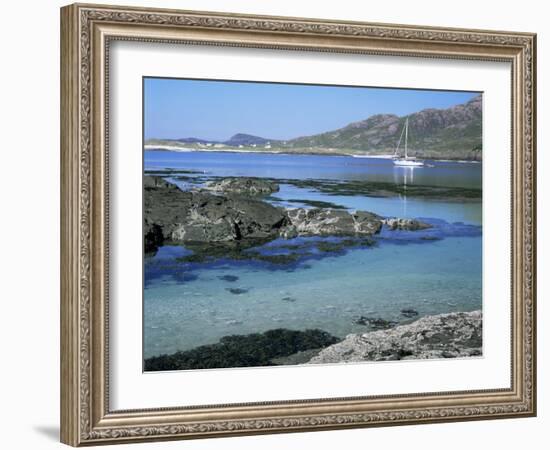 Sanna Beach from Portuairk, Ardnamurchan, Highland Region, Scotland, United Kingdom-Kathy Collins-Framed Photographic Print