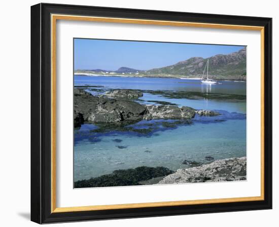 Sanna Beach from Portuairk, Ardnamurchan, Highland Region, Scotland, United Kingdom-Kathy Collins-Framed Photographic Print