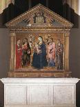 Madonna and Child with Saints and Christ in Pieta, 1461-63-Sano di Pietro Sano di Pietro-Framed Giclee Print