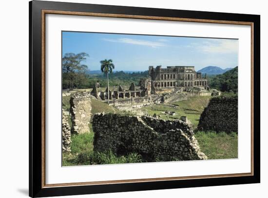 Sans-Souci Palace, 1810-1813, Milot (Unesco World Heritage List, 1982), Nord Department, Haiti-null-Framed Photographic Print