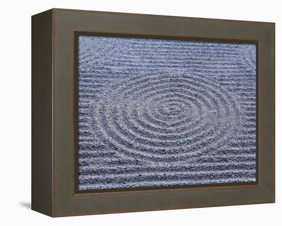 Sansui Raked Garden, Kyoto, Japan-Peter Adams-Framed Premier Image Canvas