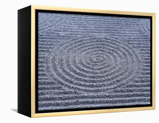 Sansui Raked Garden, Kyoto, Japan-Peter Adams-Framed Premier Image Canvas