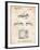 Sansui Turntable 1979 Patent-Cole Borders-Framed Art Print