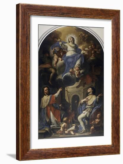 Sant'Amedeo and St Louis-Francesco Trevisani-Framed Giclee Print