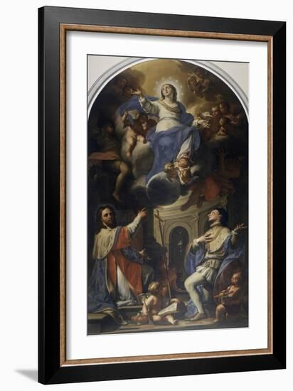 Sant'Amedeo and St Louis-Francesco Trevisani-Framed Giclee Print