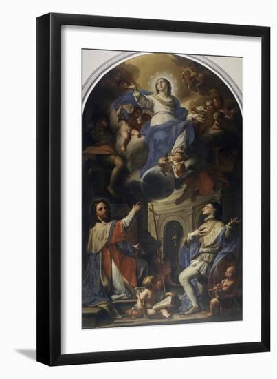 Sant'Amedeo and St Louis-Francesco Trevisani-Framed Giclee Print