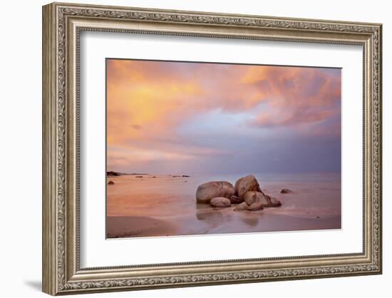 Sant'Elmo Bay near Castiadas at Costa Rei, Province of Cagliari, Sardinia, Italy-null-Framed Art Print