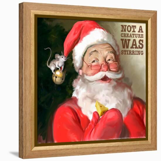 Santa 1 Stirring-Chris Consani-Framed Stretched Canvas