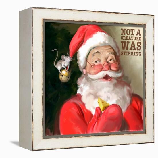 Santa 1 Stirring-Chris Consani-Framed Stretched Canvas