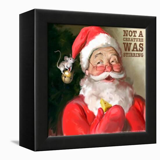 Santa 1 Stirring-Chris Consani-Framed Stretched Canvas