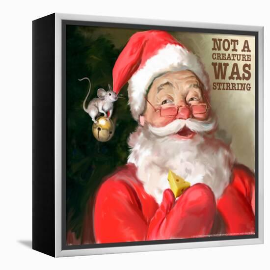 Santa 1 Stirring-Chris Consani-Framed Stretched Canvas