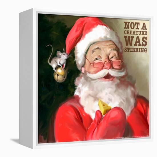 Santa 1 Stirring-Chris Consani-Framed Stretched Canvas