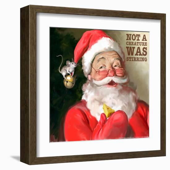 Santa 1 Stirring-Chris Consani-Framed Art Print