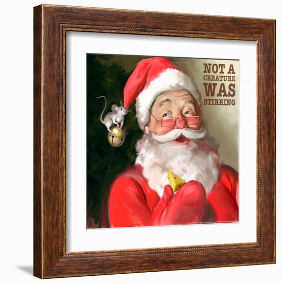 Santa 1 Stirring-Chris Consani-Framed Art Print