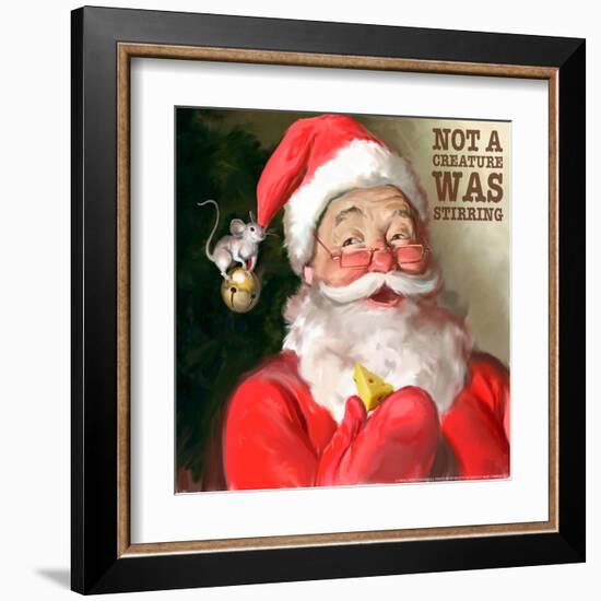 Santa 1 Stirring-Chris Consani-Framed Art Print