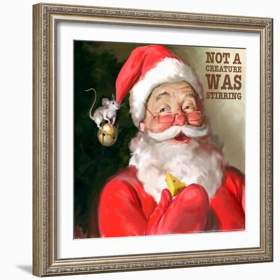 Santa 1 Stirring-Chris Consani-Framed Art Print