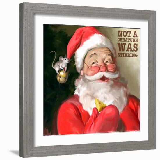 Santa 1 Stirring-Chris Consani-Framed Art Print