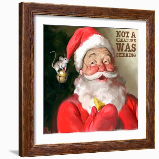 Santa 1 Stirring-Chris Consani-Framed Art Print