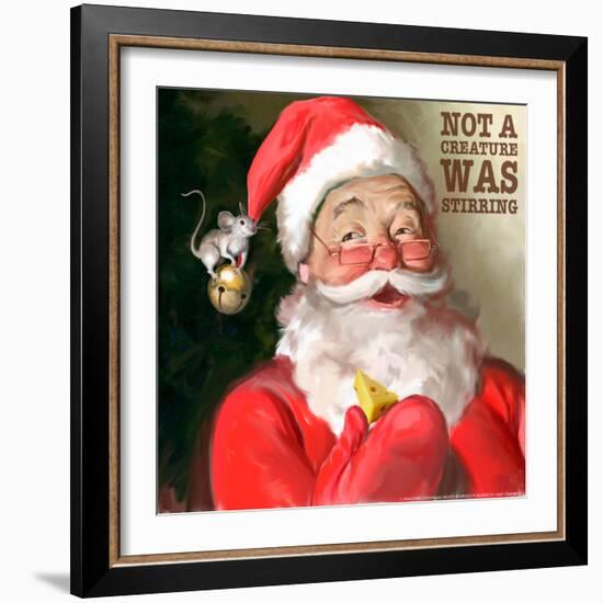 Santa 1 Stirring-Chris Consani-Framed Art Print