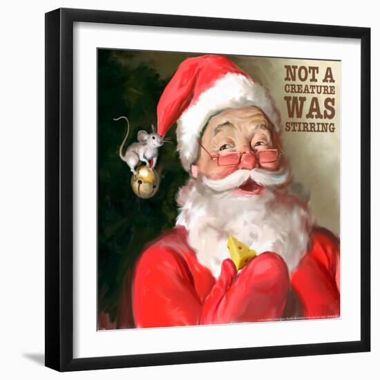 Santa 1 Stirring-Chris Consani-Framed Art Print