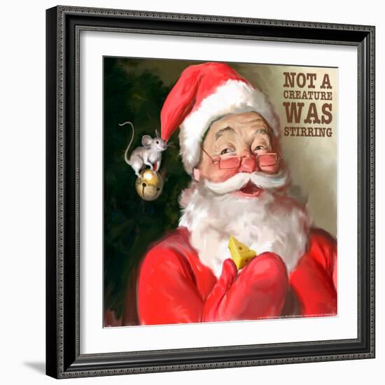 Santa 1 Stirring-Chris Consani-Framed Art Print