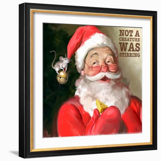 Santa 1 Stirring-Chris Consani-Framed Art Print