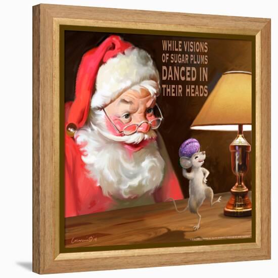 Santa 2 Sugar Plums-Chris Consani-Framed Stretched Canvas